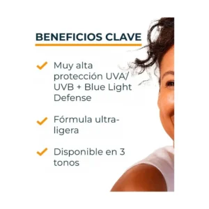 EUCERIN BLOQUEADOR FACIAL CON COLOR FPS 50+ X 50 ML HYDRO FLUID TONO BRONZE - Imagen 5