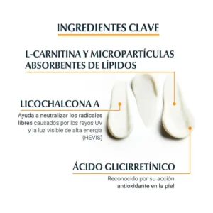 EUCERIN BLOQUEADOR FACIAL GEL FPS 50 X 50 ML OIL CONTROL TOQUE SECO - Imagen 2