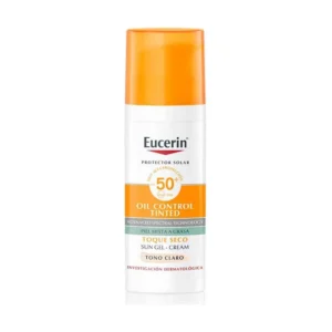 EUCERIN BLOQUEADOR FACIAL GEL CON COLOR FPS 50 X 50 ML TOQUE SECO TONO CLARO - Imagen 1