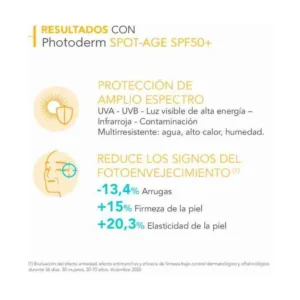 BIODERMA PHOTODERM BLOQUEADOR FACIAL CREMA SPF 50 X 40 ML SPOT-AGE ANTIMANCHAS - Imagen 2