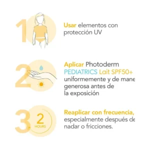 Bioderma Fotoprotector Photoderm Pediatrics Lait SPF50+ 200 ml - Imagen 3