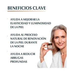 Eucerin Crema Facial Antiarrugas de Noche Hyaluron Filler + Elasticity 50 ml - Imagen 4