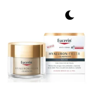Eucerin Crema Facial Antiarrugas de Noche Hyaluron Filler + Elasticity 50 ml - Imagen 1