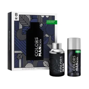 BENETTON ESTUCHE COLORS EDT 100 ML/DEO SPRAY 150 ML BLACK - Imagen 1
