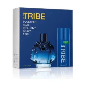 BENETTON ESTUCHE SISTERLAND EDT 90 ML/DEO SPRAY 150 ML TRIBE (AZUL) - Imagen 2