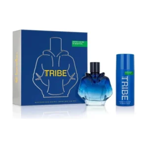BENETTON ESTUCHE SISTERLAND EDT 90 ML/DEO SPRAY 150 ML TRIBE (AZUL) - Imagen 1