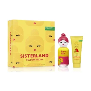 BENETTON ESTUCHE SISTERLAND EDT 80 ML/CR CORPORAL 75 ML YELLOW PEONY - Imagen 1