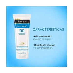 Neutrogena Fotoprotector Sun Fresh SPF90 200 ml - Imagen 5