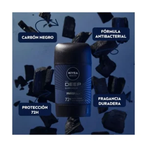 NIVEA DESODORANTE BARRA X 54 G DEEP DARKWOOD - Imagen 2
