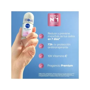 NIVEA DESODORANTE ROLL ON X 50 ML TONO NAT MIRACLE SWEET - Imagen 6