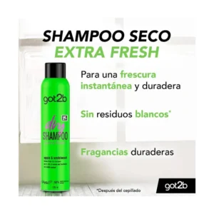 GOT2B SHAMPOO X 200 ML DRY SHAMPOO LAVADO EN SECO - Imagen 2