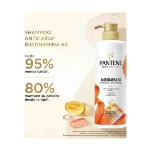 PANTENE SHAMPOO X 510 ML BIOTINAMINA B3 ANTICAIDA - Imagen 2
