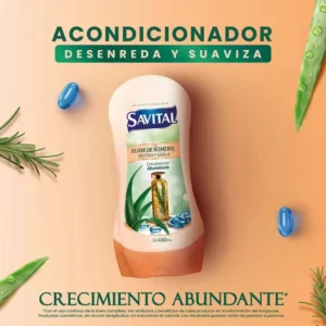 SAVITAL ACONDIC. X 490 ML ELIXIR DE ROMERO BIOTINA Y SABILA - Imagen 2