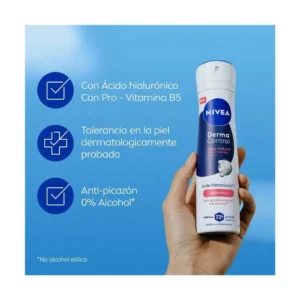 NIVEA DESODORANTE SPRAY X 150 ML DERMO CONTROL TONO NATURAL VITAMINA C - Imagen 2
