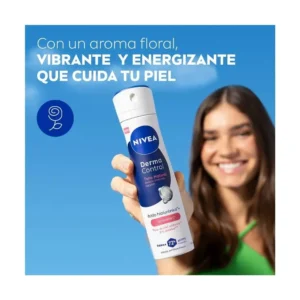 NIVEA DESODORANTE SPRAY X 150 ML DERMO CONTROL TONO NATURAL VITAMINA C - Imagen 3