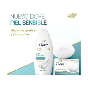 DOVE JABON LIQUIDO CORP X 250 ML PIEL SENSIBLE - Imagen 2