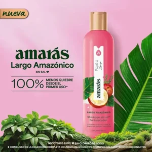 Amaras Shampoo Lago Amazónico Rosado 400 ml - Imagen 3