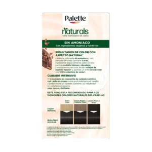 Palette Naturals Tinte Kit 1-0 Negro Natural - Imagen 2